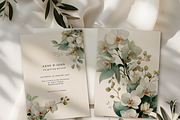 White Orchid Watercolor Clipart, a Decorative Illustration by ThaismotaCreativeCo (Thumbnail 5 of 12)