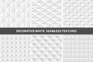 Geometric 3d seamless white textures, a Texture Graphic by ExpressShop