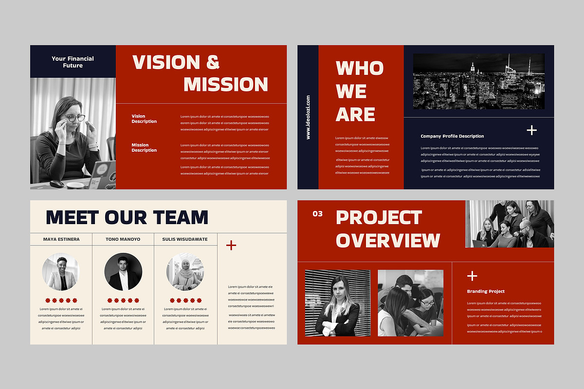 IDEOLOZI - Company Profile PPT, a Presentation Template by rgbryand (Photo 4 of 9)