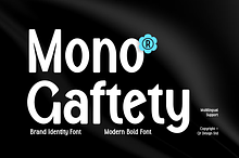 Mono Gaftety - Brand Identity Font