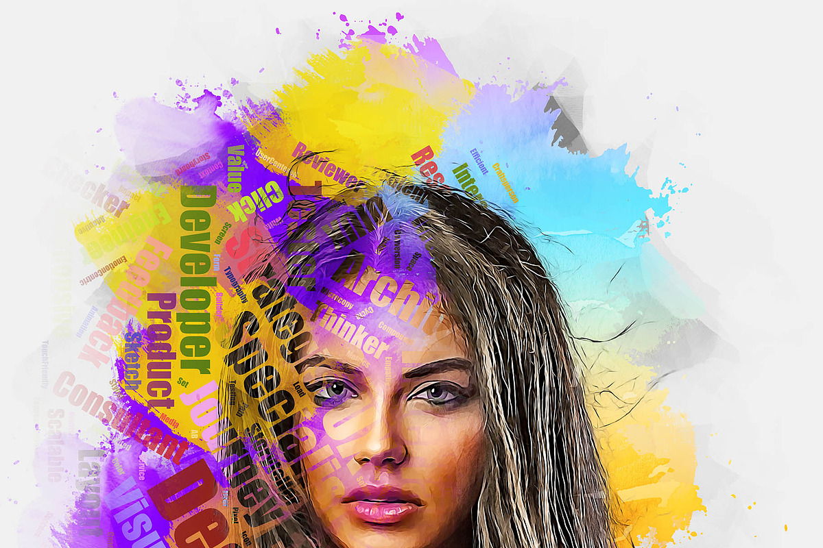Unique Portrait Text Photo Effect, an Action Add-On by MRI STUDIO (Photo 22 of 42)