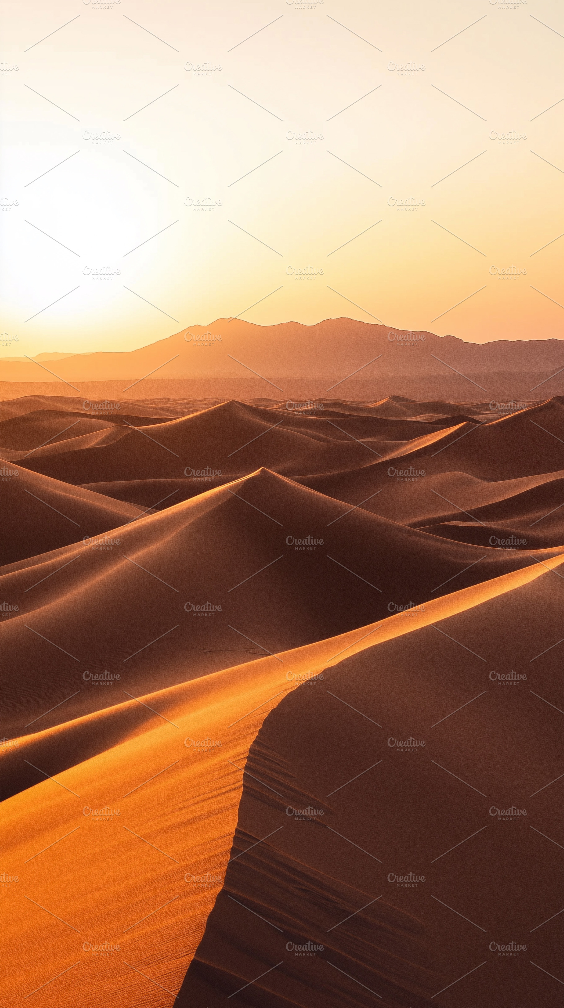 Golden sand dunes stretch endlessly, a Nature Photo by MistyDay