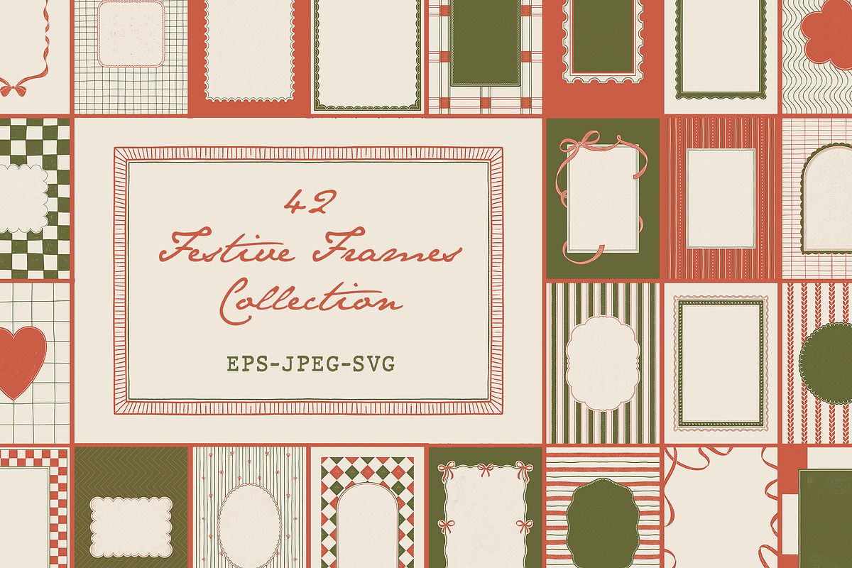 Festive Frames Collection, an Object Graphic by ElenKoss (Photo 1 of 7)