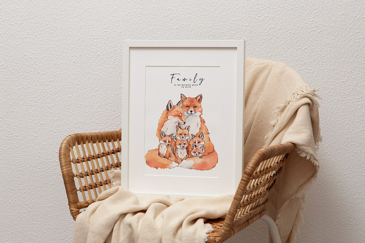 Fox family creator, an Animal Illustration by VerAna (Photo 11 of 14)