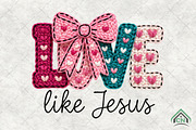 Love Like Jesus Faux Crochet PNG, an Illustration by Craft Nest (Thumbnail 1 of 4)