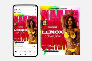 Summer Beach Events – Instagram PSD