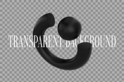 3D Black Shapes - 120 illustrations, an Object Graphic by assetpro.design (Thumbnail 11 of 15)