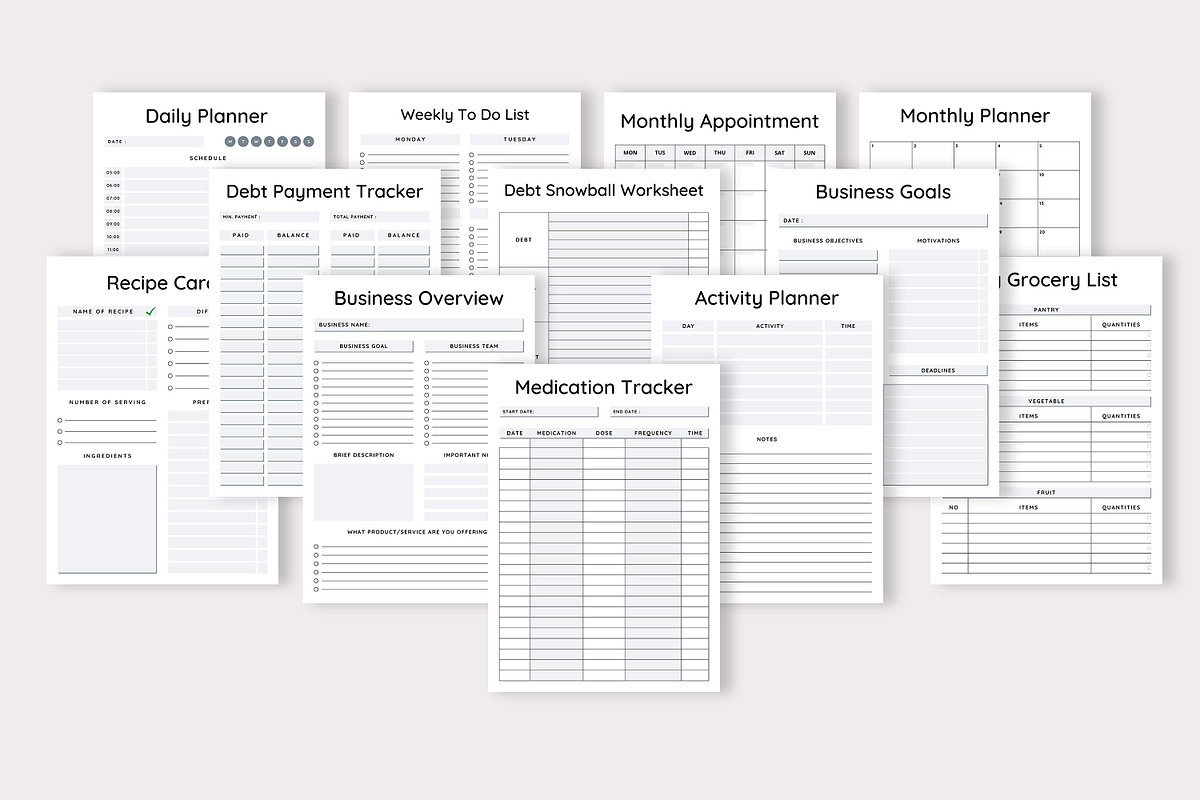 Canva Business Planner Bundle Pack, a Stationery Template by Design Zone (Photo 7 of 8)