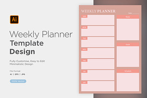 Weekly Planner Sheet Design-43