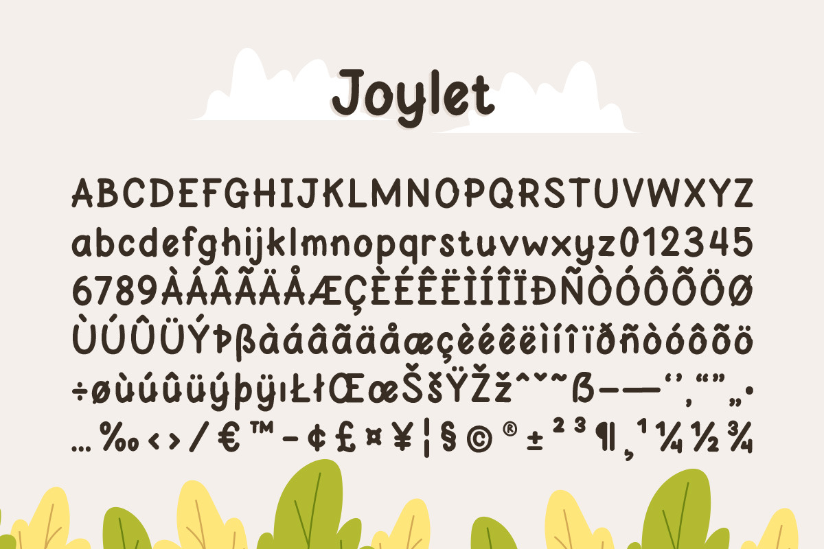 Joylet – A Playful Kids Font, a Font by Brand_Hero (Photo 2 of 10)