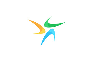 Modern dynamic technology logo