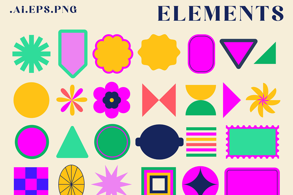 Retro Groovy Hippie Bundle, an Object Graphic by Sofico (Photo 16 of 35)