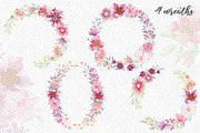 Gorgeous pinks watercolor design set, a Work Illustration by fashionaddict (Thumbnail 5 of 11)