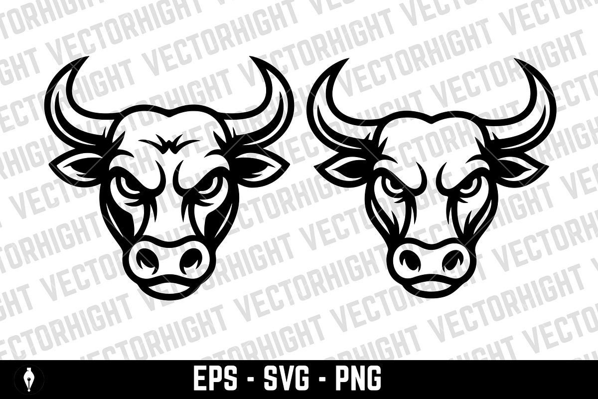 Logo of a bull or buffalo head, an Object Graphic by Vectorhight (Photo 5 of 5)