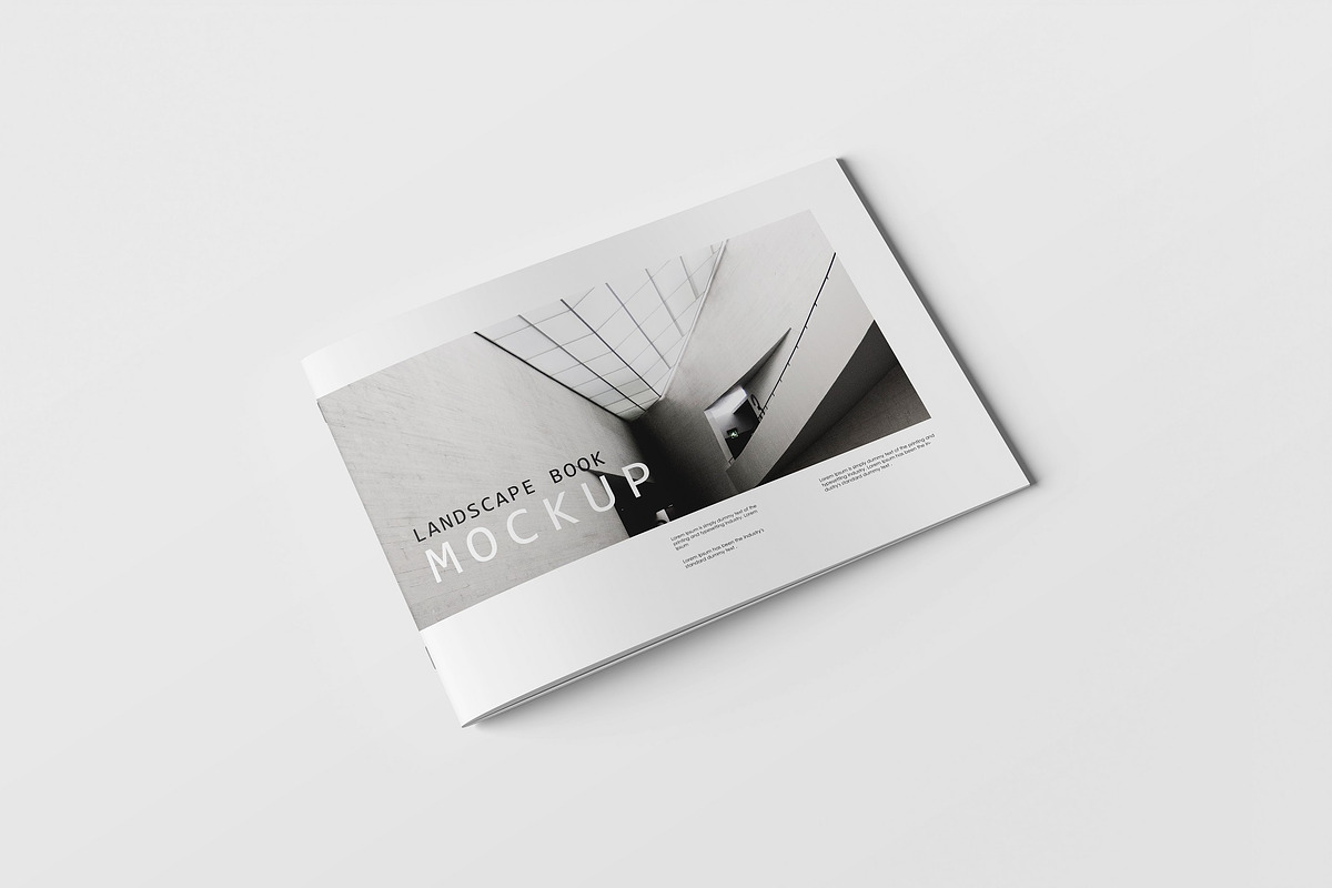 Landscape Brochure/book Mockup, a Print Template by Tahtagraphic (Photo 3 of 12)