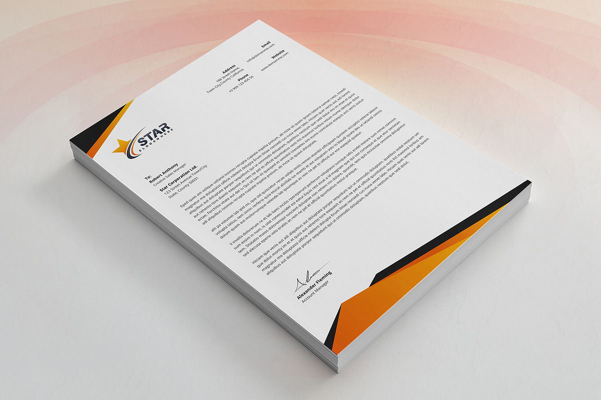 Letterhead, a Stationery Template by DesignDevisers (Photo 5 of 10)