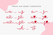 The Babe - Monoline Heart Font, a Script Font by Airotype (Thumbnail 9 of 10)