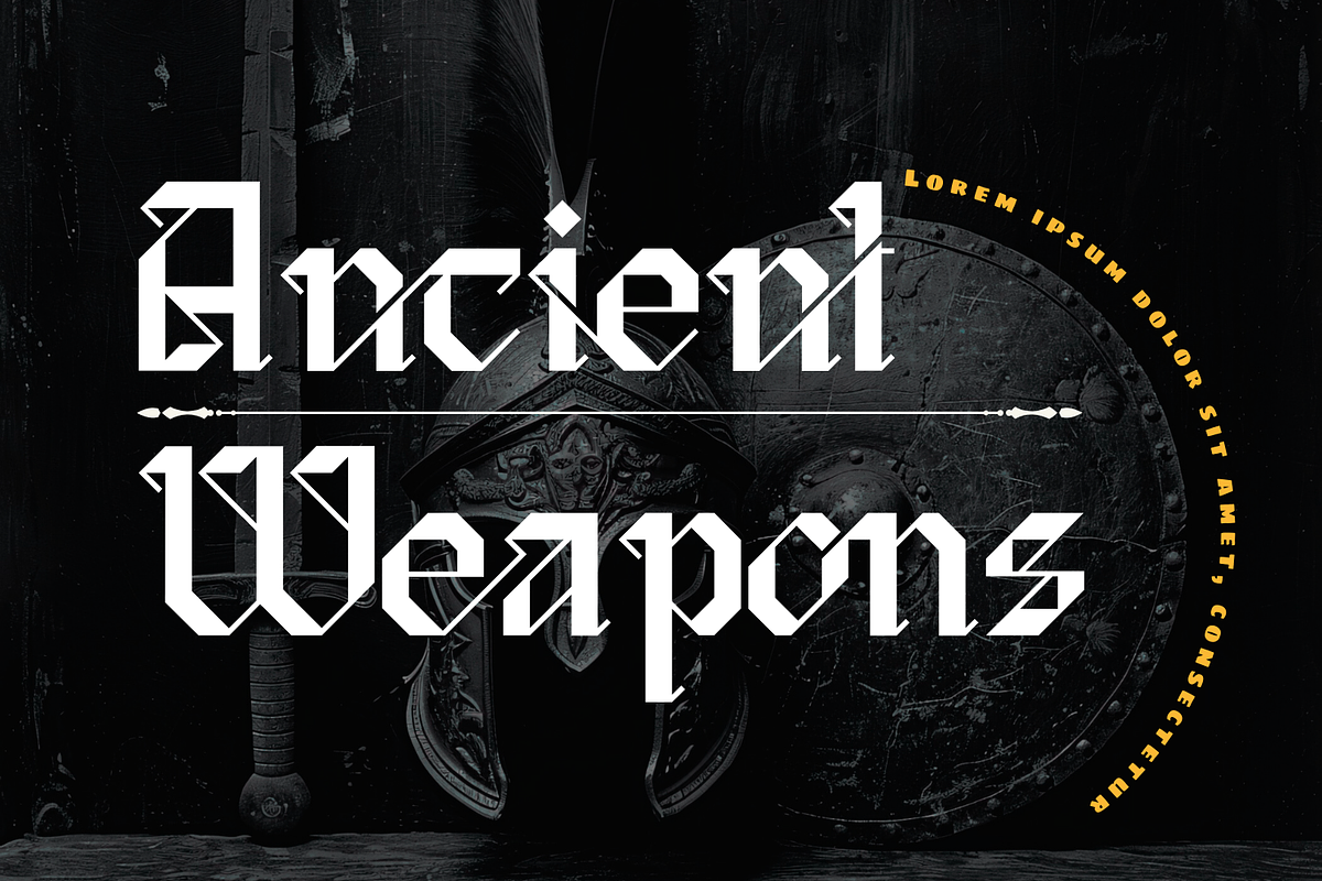 Classical Garments Font, a Blackletter Font by 177Studio (Photo 4 of 9)