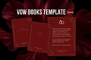 Wedding Vow Book – Canva Template, a Stationery Template by TrendyliciousStore (Thumbnail 1 of 5)