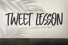 Tweet Lesson- All Caps Handwritten