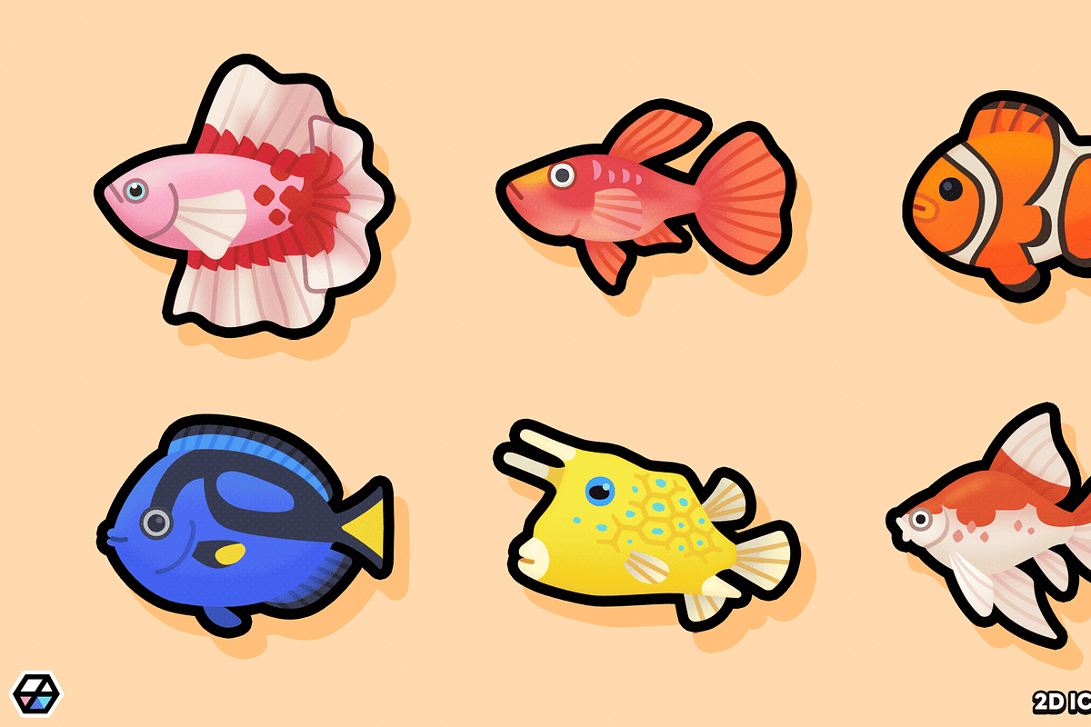 2D Icons - Fish Icon, a Solid Icon by LAYERLAB (Photo 5 of 10)