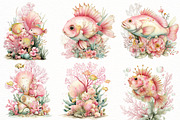 Whimsical Summer coral reef Clipart, an Illustration by Designworld (Thumbnail 4 of 7)