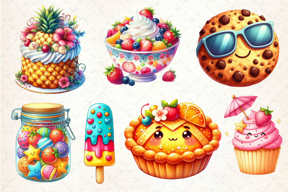 Summer Baking Clipart, an Illustration by Dream Creation (Photo 5 of 5)