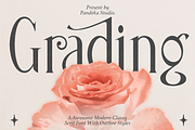 Grading - Modern Ligature Serif, a Serif Font by Pandeka Studio (Thumbnail 1 of 10)