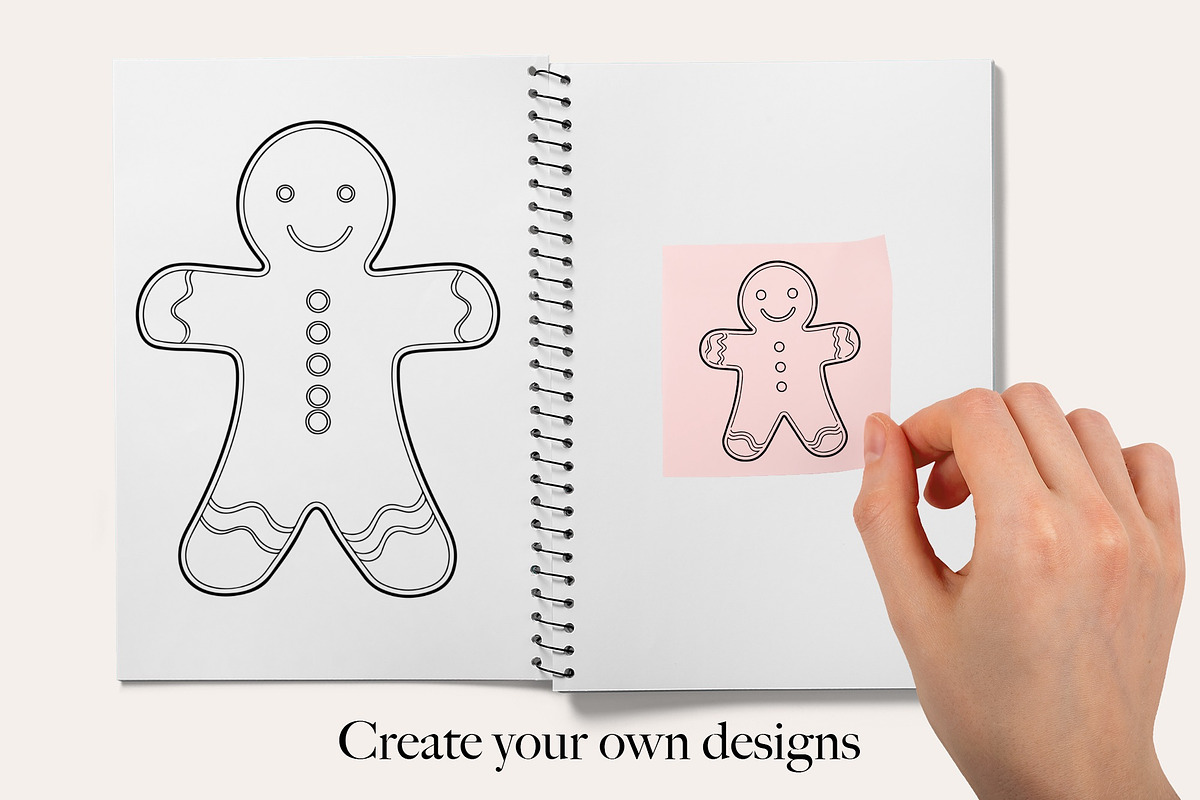 50 Gingerbread Man Procreate Stamps, a Brush Add-On by Procreate Sale (Photo 3 of 6)