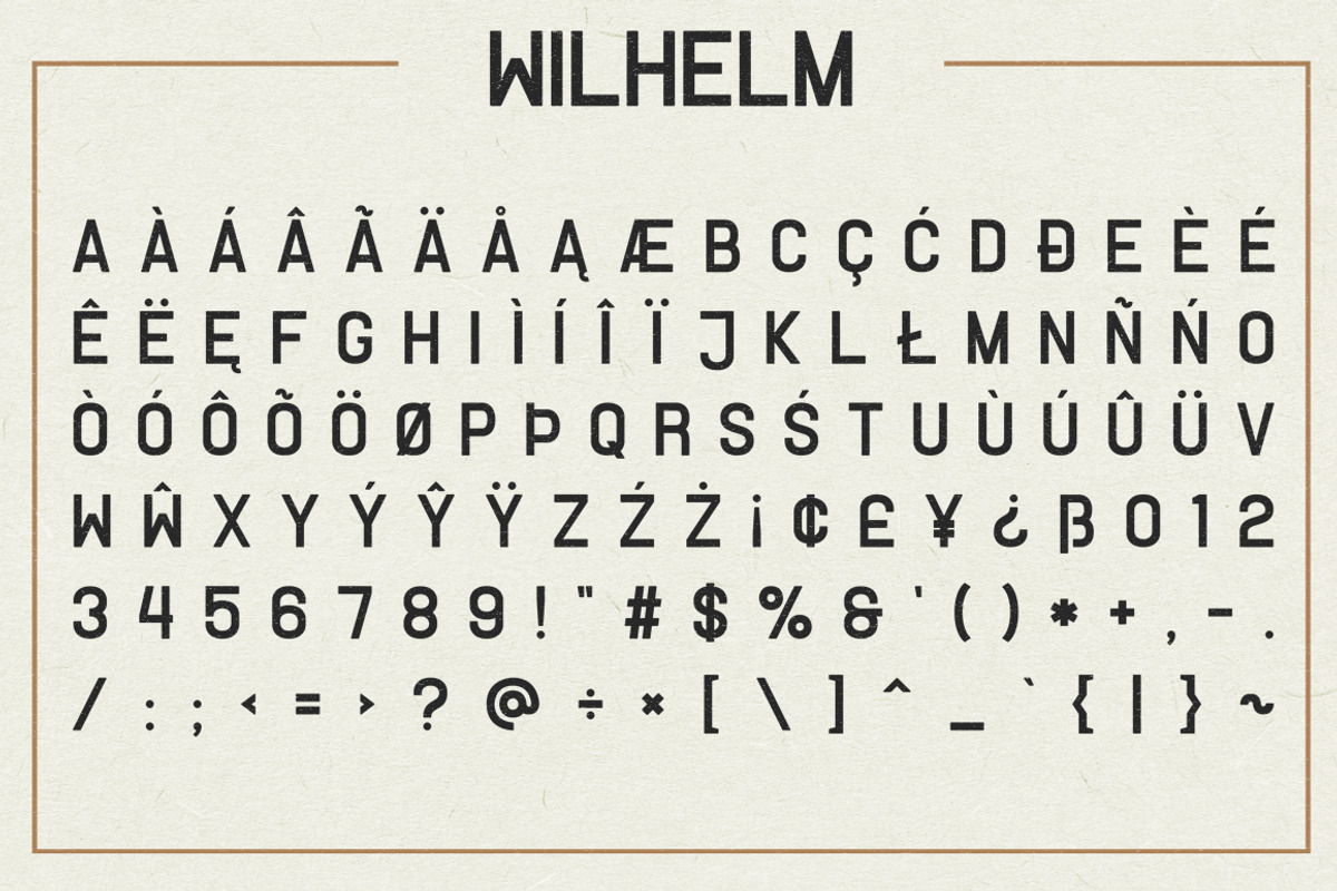 Wilhelm Font preview 2