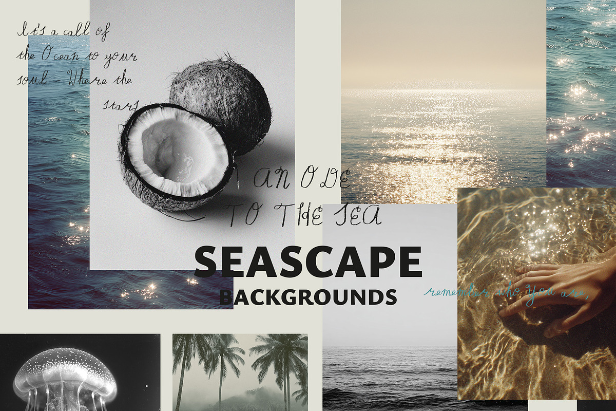SEASCAPE Line, Seashells & Textures, an Object Graphic by Lana Elanor (Photo 6 of 11)