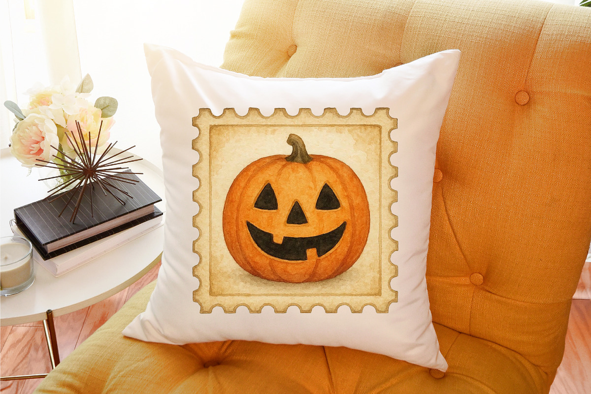 Halloween Postage Stamp Clipart, an Illustration by designcity5 (Photo 4 of 5)