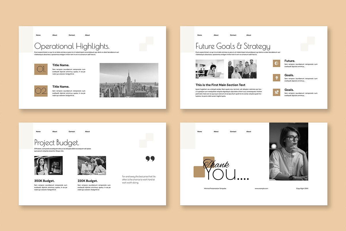 Minimal Annual Report Presentation, a Presentation Template by Mighty-Slide (Photo 6 of 6)