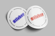 Realistic Sticker Mockup PSD, an Advertising Mockup by MA-KING_ART (Thumbnail 3 of 5)