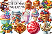 Watercolor Sweet Treats Clipart, an Illustration by Daily.Designs (Thumbnail 1 of 5)