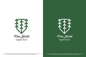 Pine Shield Logo Design Illustration, a Branding & Logo Template by Morvana Crew