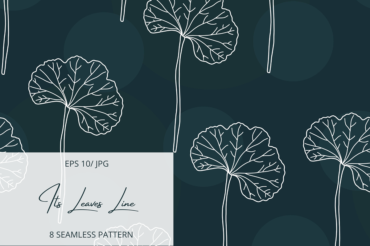 Its Leaves Line Collection, a Pattern Graphic by ItsReksita Pattern (Photo 1 of 9)