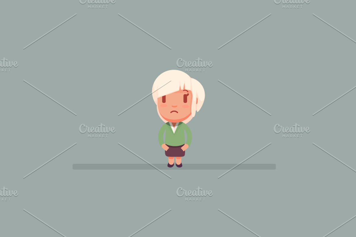 Character set 10: Sad people, a Person Illustration by Beatriz Gascón (Photo 3 of 3)