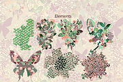 botanical butterfly, a Pattern Graphic by rumacorakstudio (Thumbnail 3 of 6)