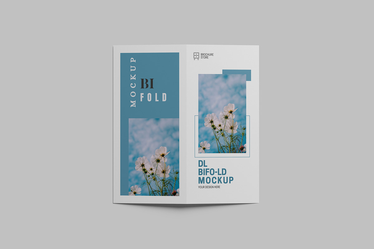 DL Bifold Brochure Mockup, a Print Template by Difa Design (Photo 4 of 11)