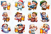 Funny Beer Loving Grandpa Clipart, an Illustration by RobertsArt (Thumbnail 2 of 7)