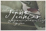 Jenna Jenkins Script, a Script Font by BlueRobinDesignShop (Thumbnail 1 of 8)
