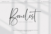 Bonelest | Stylish Ligature, a Script Font by Pentagonistudio (Thumbnail 1 of 10)