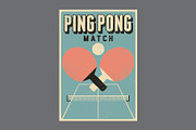 Ping Pong table tennis vector set., a Sport Illustration by PoPaShop (Thumbnail 3 of 10)