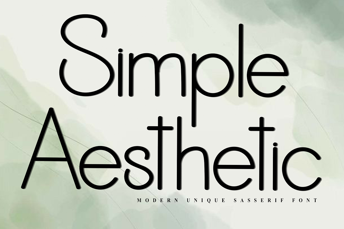 Simple Aesthetic, a Sans Serif Font by FreshTypeINK (Photo 1 of 8)
