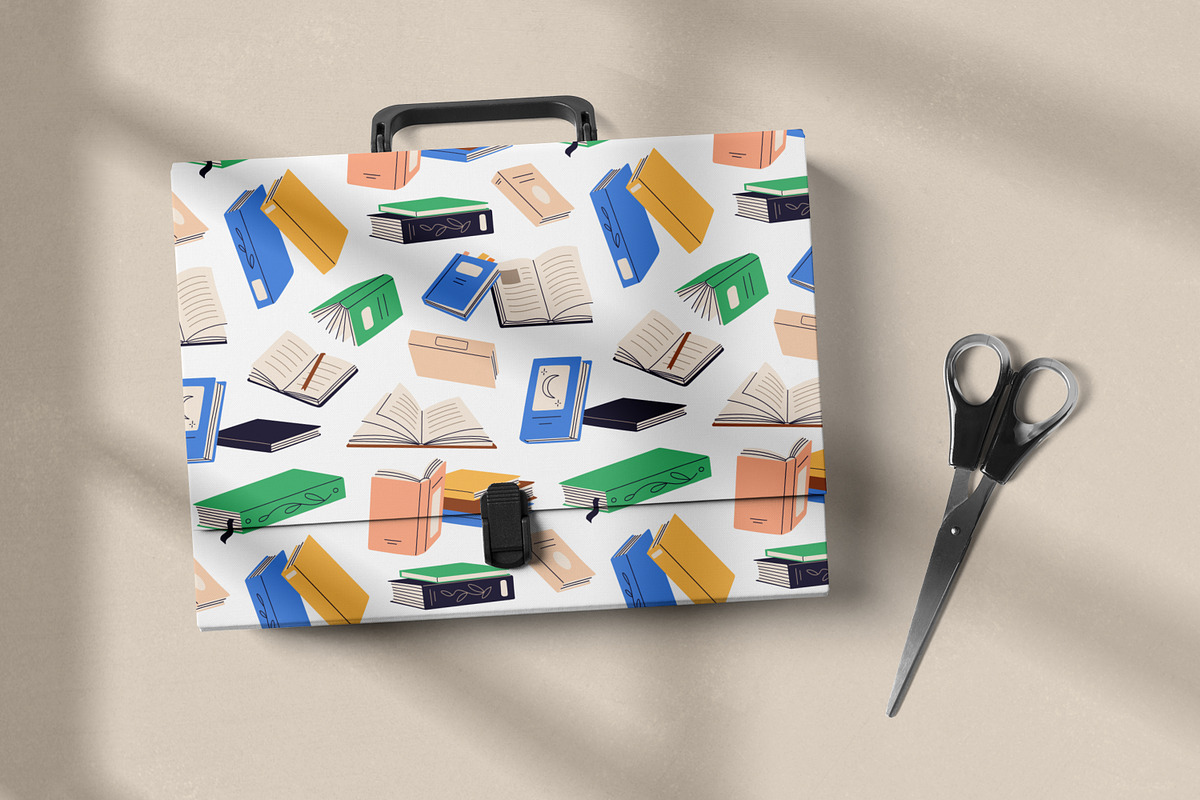 Paper books seamless patterns set, a Pattern Graphic by Good Studio (Photo 9 of 9)