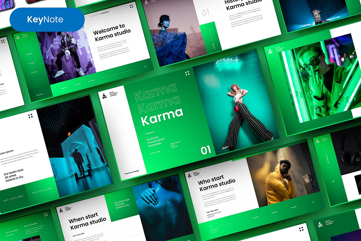 Karma – Business Keynote Template, a Presentation Template by Dens Creative Studio (Photo 1 of 6)