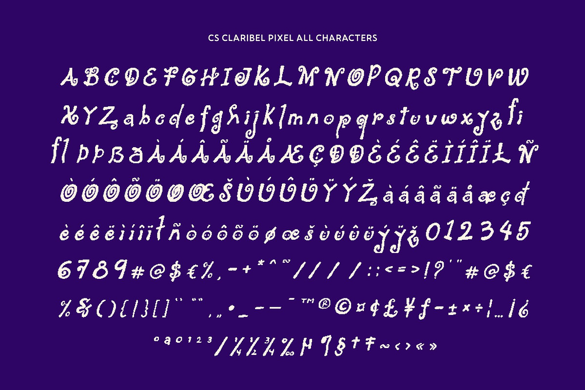 CS Claribel Pixel, a Handwritten Font by Craft Supply Co. (Photo 8 of 8)