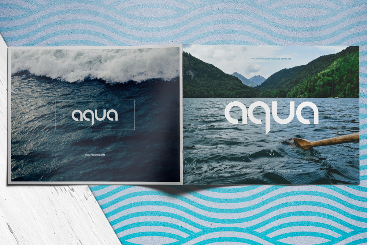 A Q U A landscape brochure, a Brochure Template by Boris Cupac (Photo 17 of 17)
