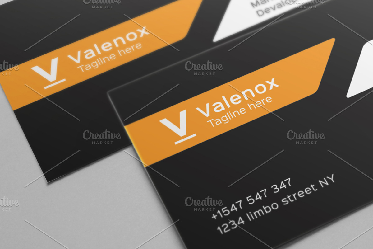 White + Dark Creative Business Card, a Business Card Template by Shahjhan (Photo 4 of 4)